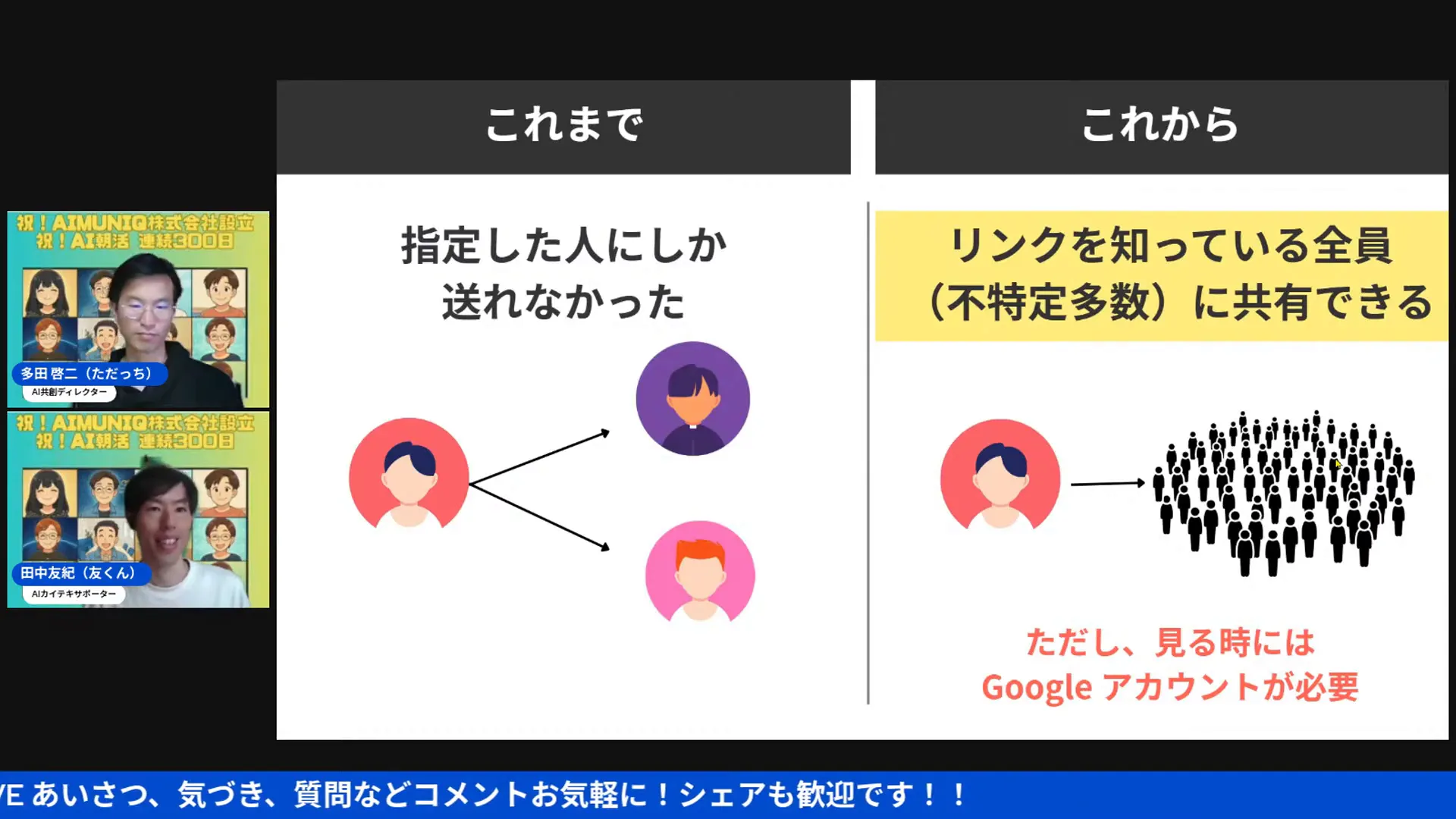 共有機能の拡大
