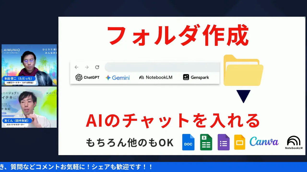 フォルダ作成イメージスライド