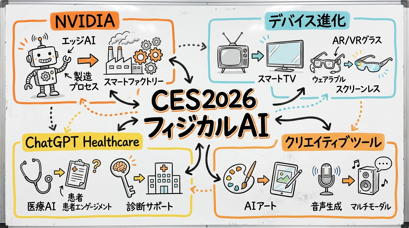 Week34 AIニュースのグラフィックレコーディング