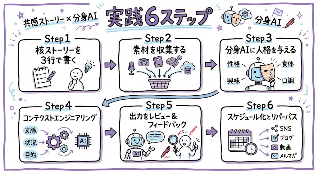 実践6ステップのグラレコ