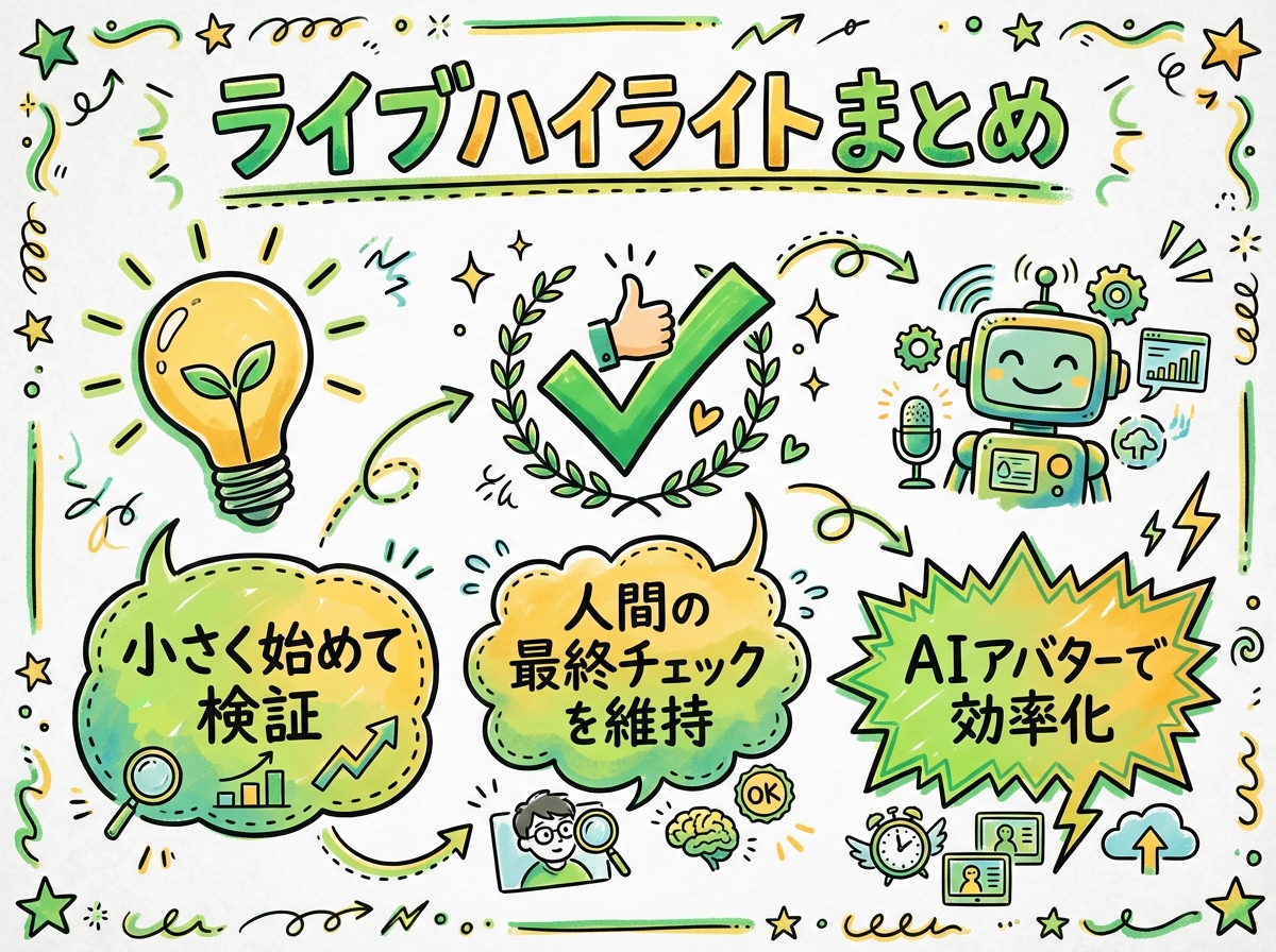 LIVEハイライトまとめのグラレコ