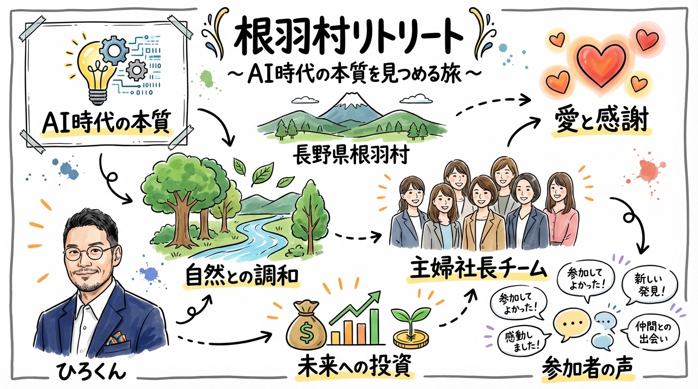 根羽村リトリート合宿のグラレコ