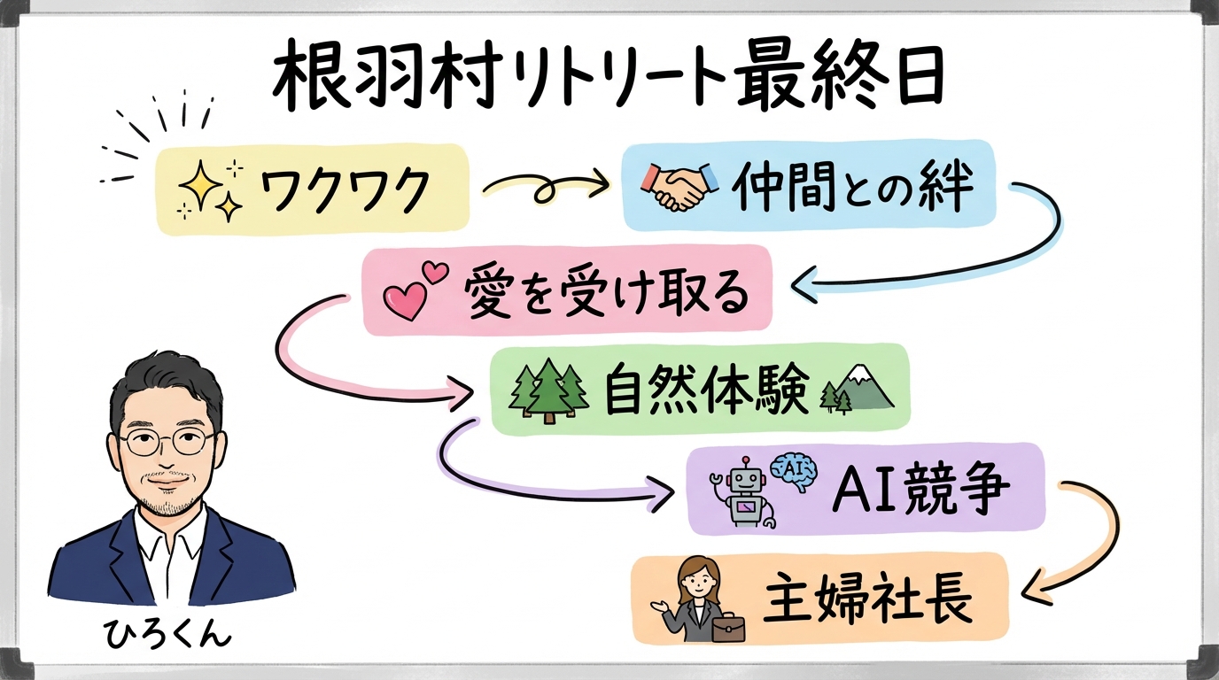 グラレコ：根羽村リトリート最終日