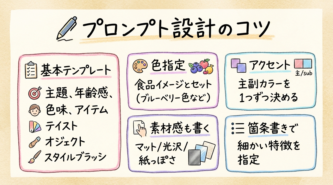 プロンプト設計のコツグラレコ