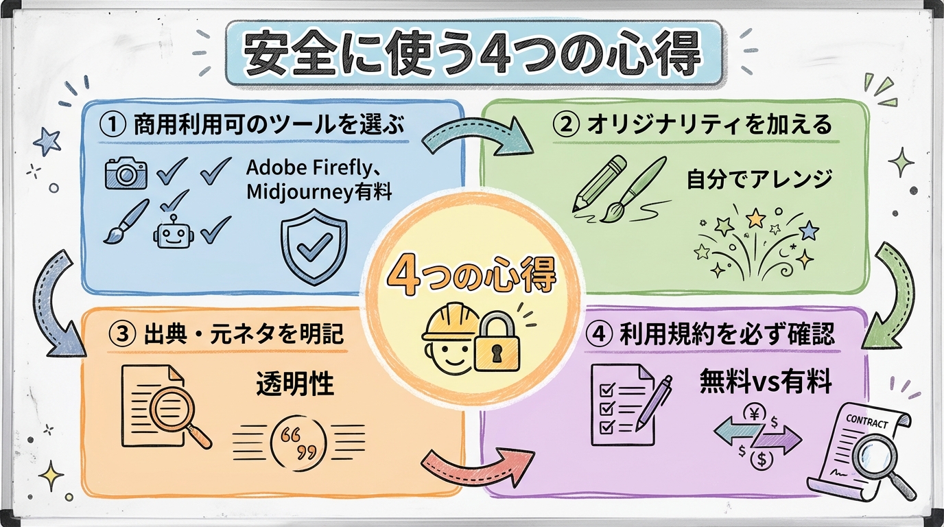 安全に使う4つの心得