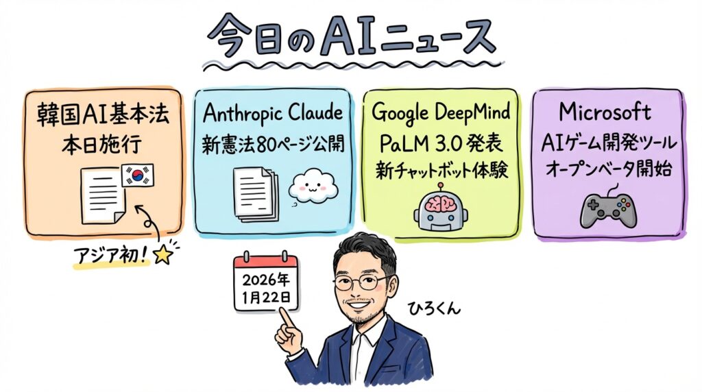2026年1月22日 AI最新ニュース グラレコ