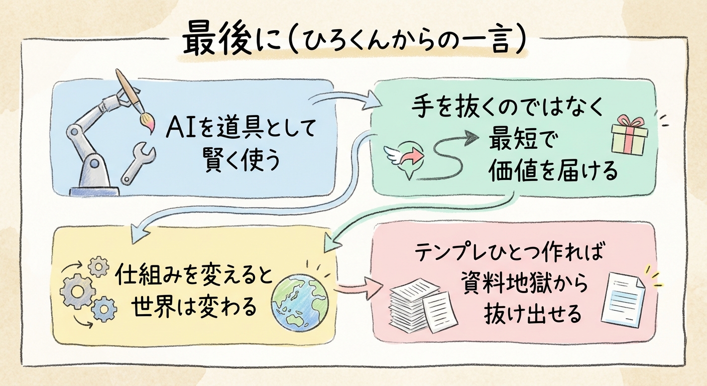 ひろくんからのメッセージ - グラレコ図解