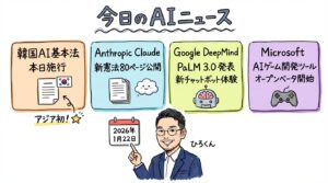 2026年1月22日 AI最新ニュース グラレコ