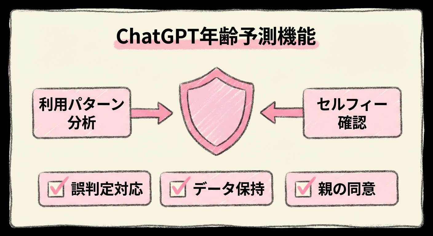 ChatGPT年齢予測 図解グラレコ