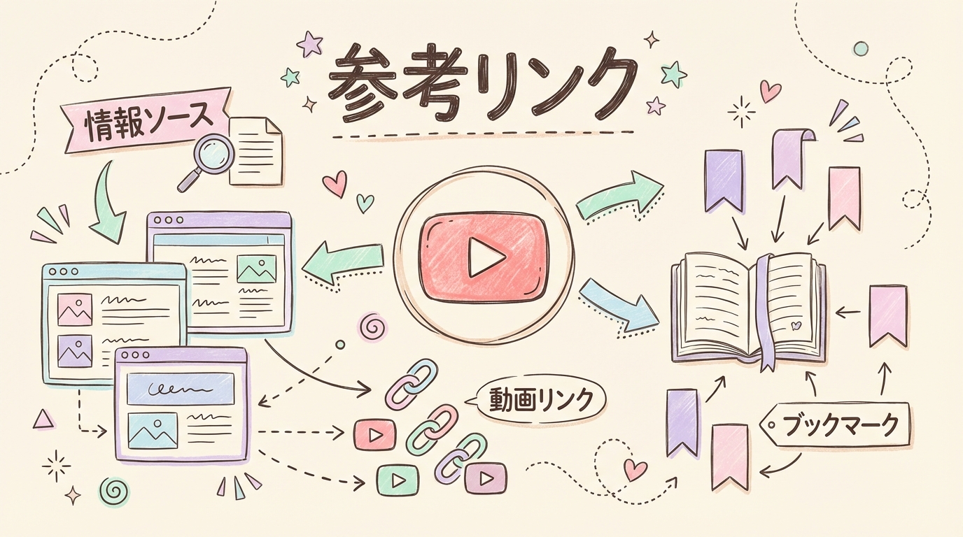 参考リンクのグラフィックレコーディング図解