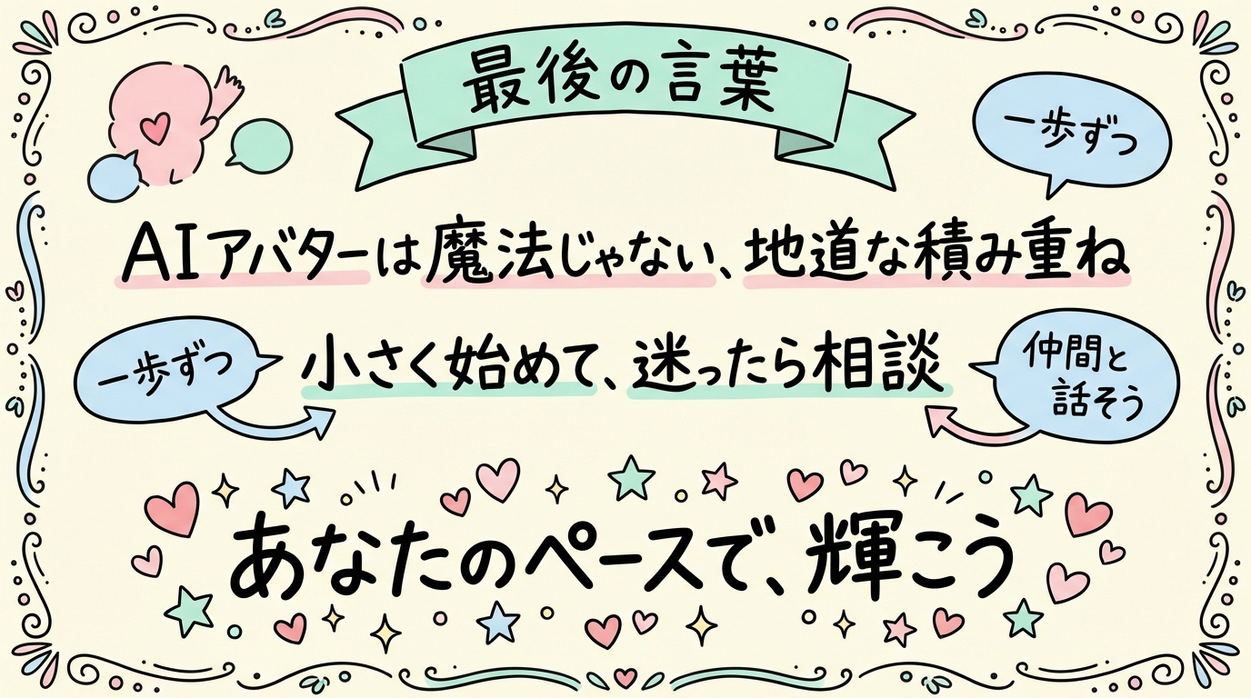 最後に一言のグラフィックレコーディング図解