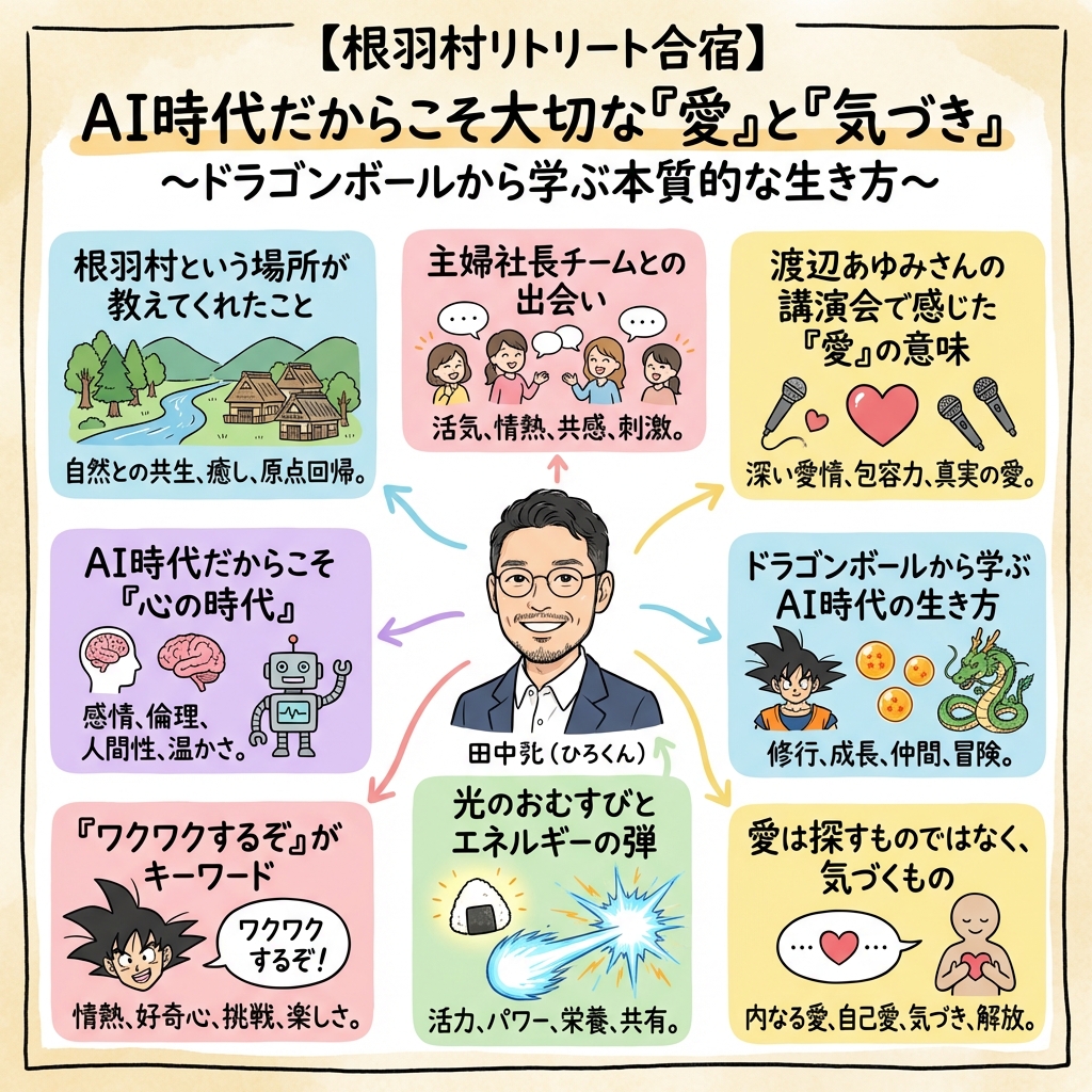 【根羽村リトリート合宿】AI時代だからこそ大切な「愛」と「気の全体図解