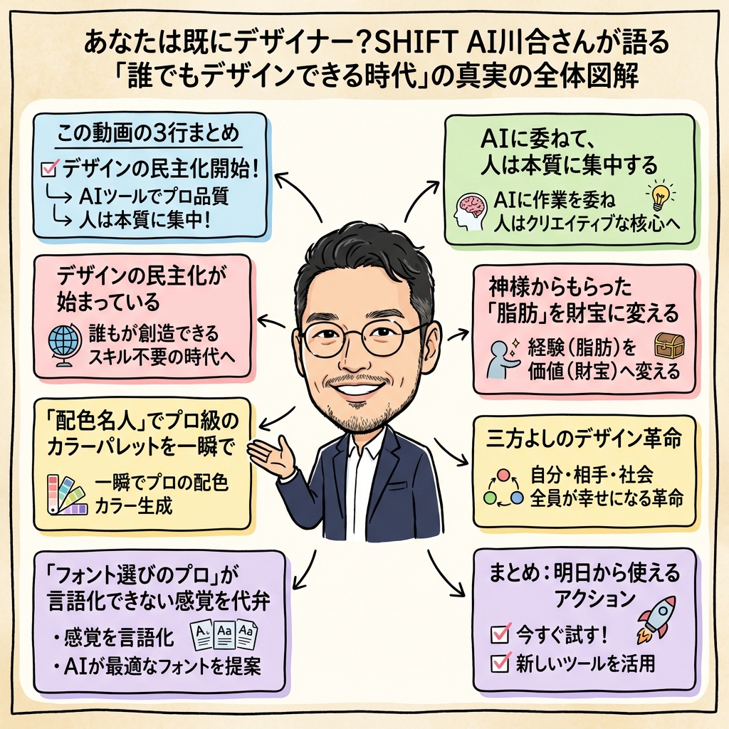 あなたは既にデザイナー?SHIFT AI川合さんが語る「誰での全体図解