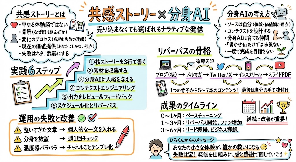 共感ストーリー×分身AIのグラフィックレコーディング