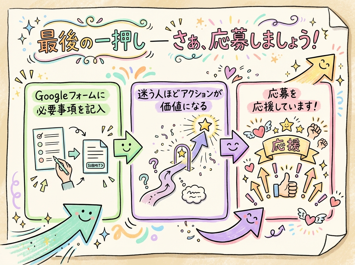 最後の一押し — さあ、応募しましょう グラレコ