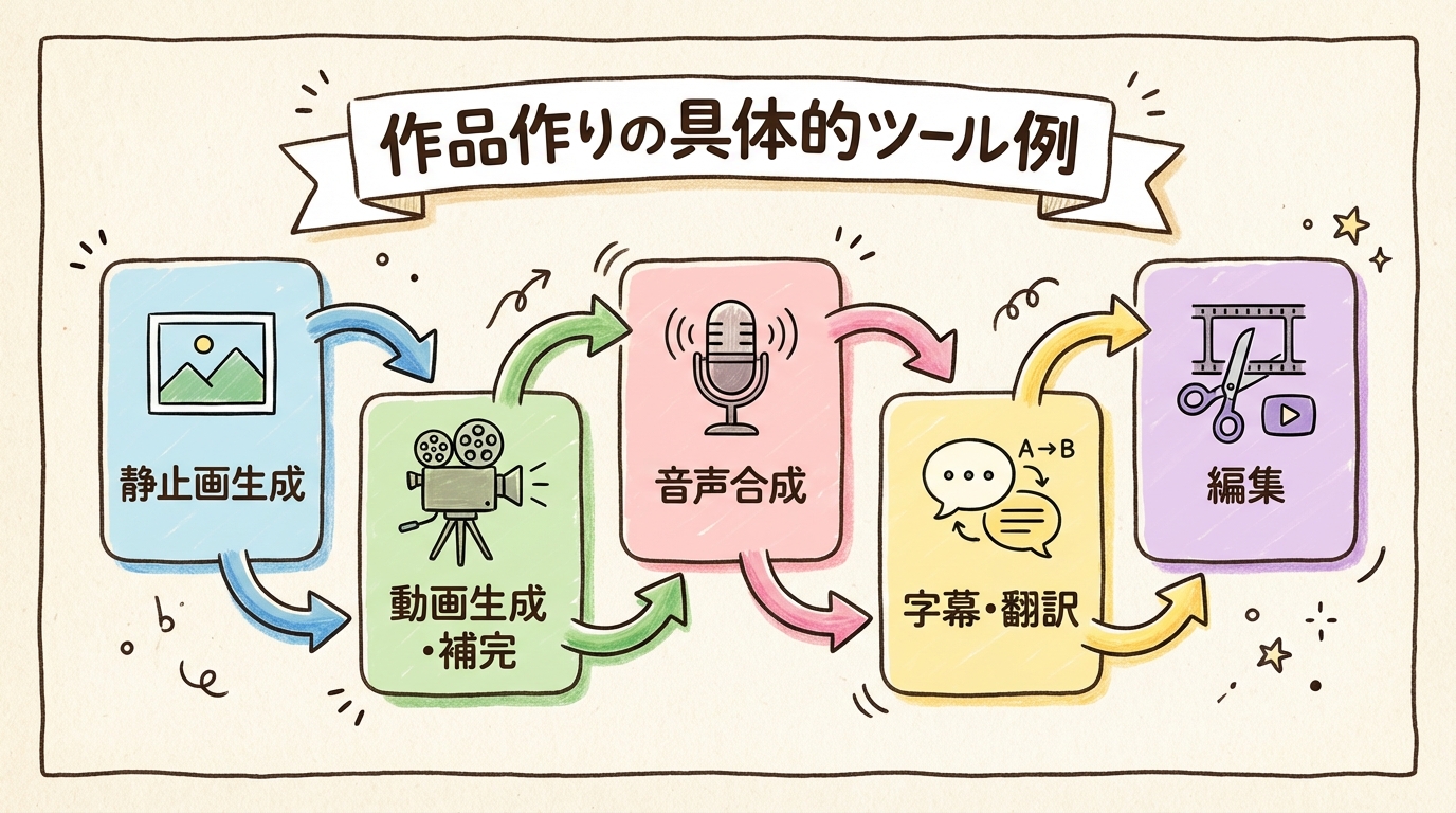 作品作りの具体的ツール例 グラレコ