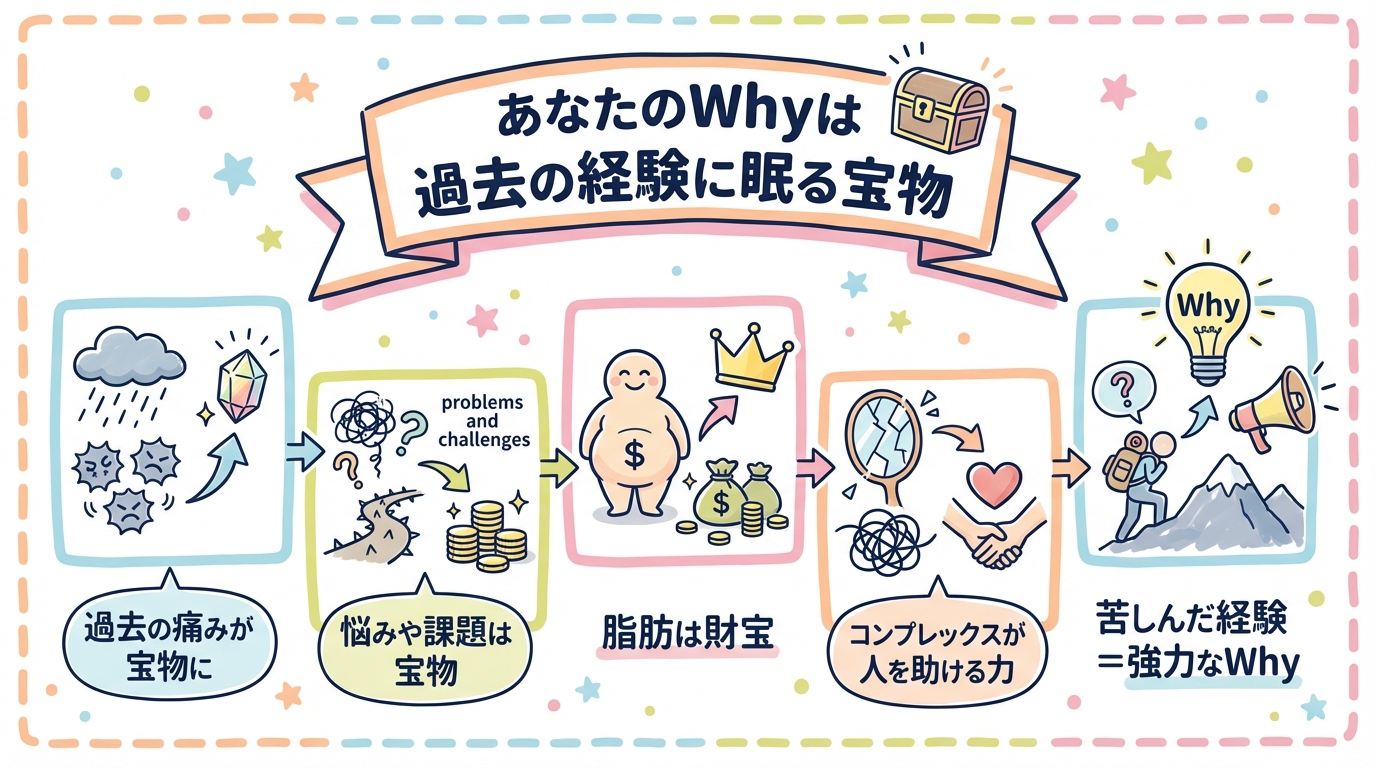 過去の経験は宝物 Why グラレコ図解