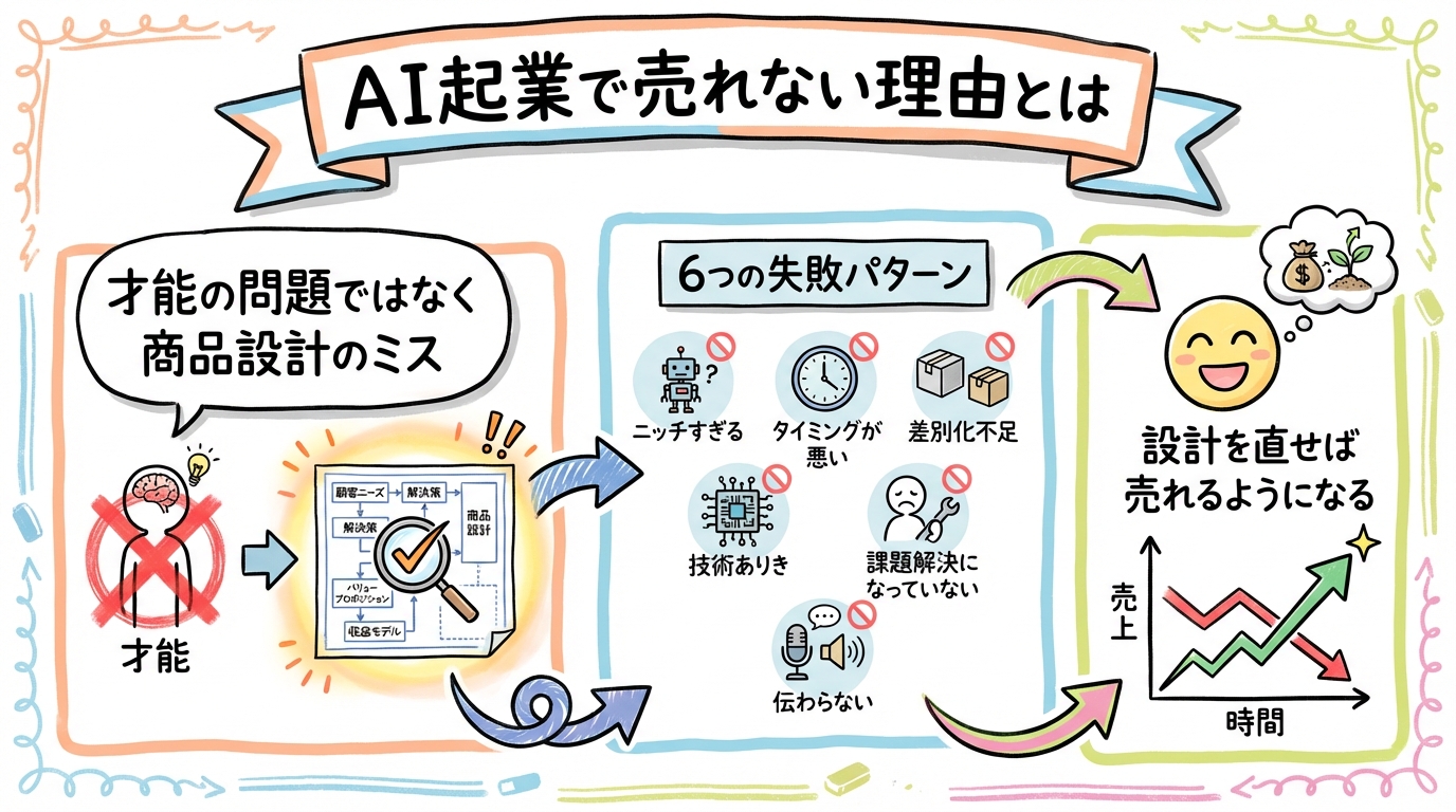 AI活用で商品設計を効率化!疲弊しないビジネスモデルの作り方の図解