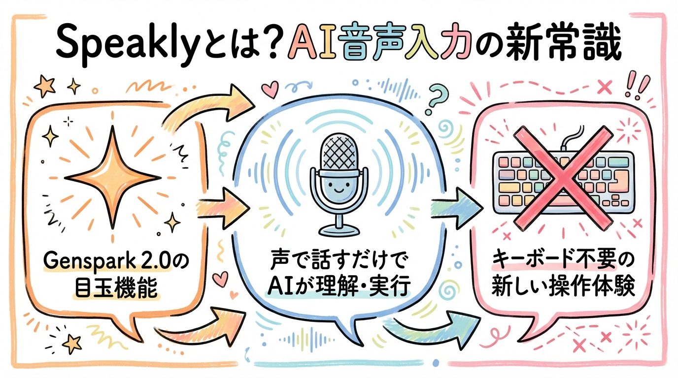 Genspark 2.0の使い方:もう迷わないための「3つの世界」とはの図解