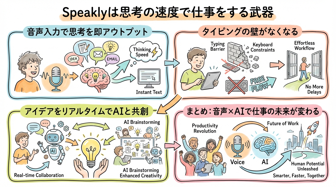 Speaklyの便利機能②:100カ国語以上に対応するリアルタイム翻訳の図解