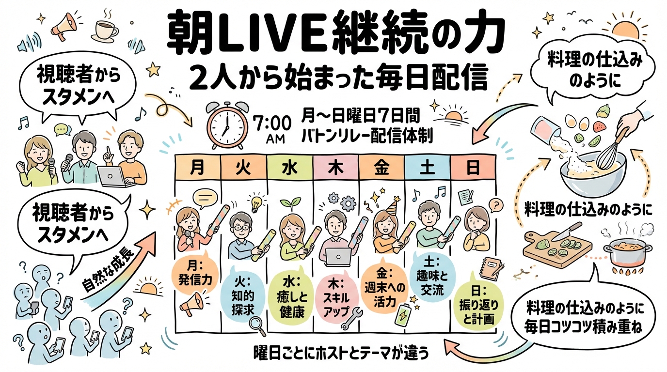 朝LIVE継続の力 グラレコ