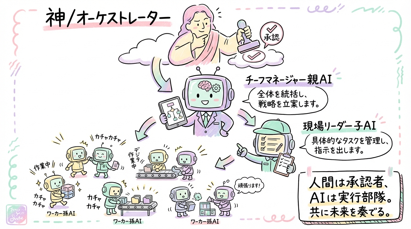 AIがAIに指示グラレコ