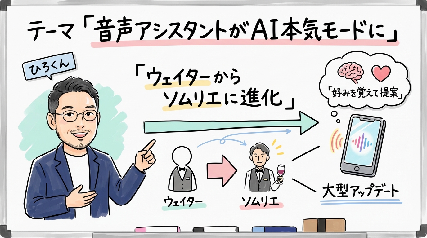 Apple Siri AI本気モード グラフィックレコーディング ひろくん