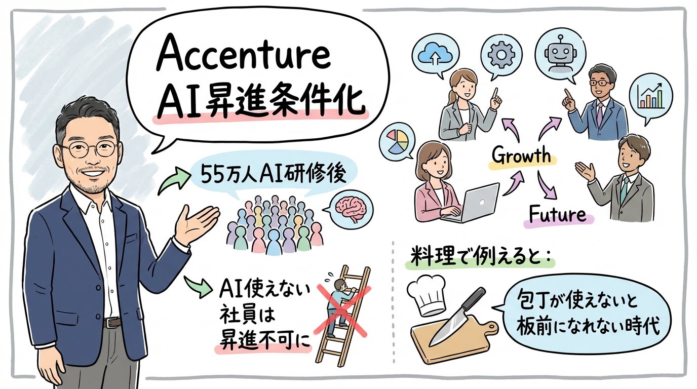 Accenture AI昇進条件化 グラレコ