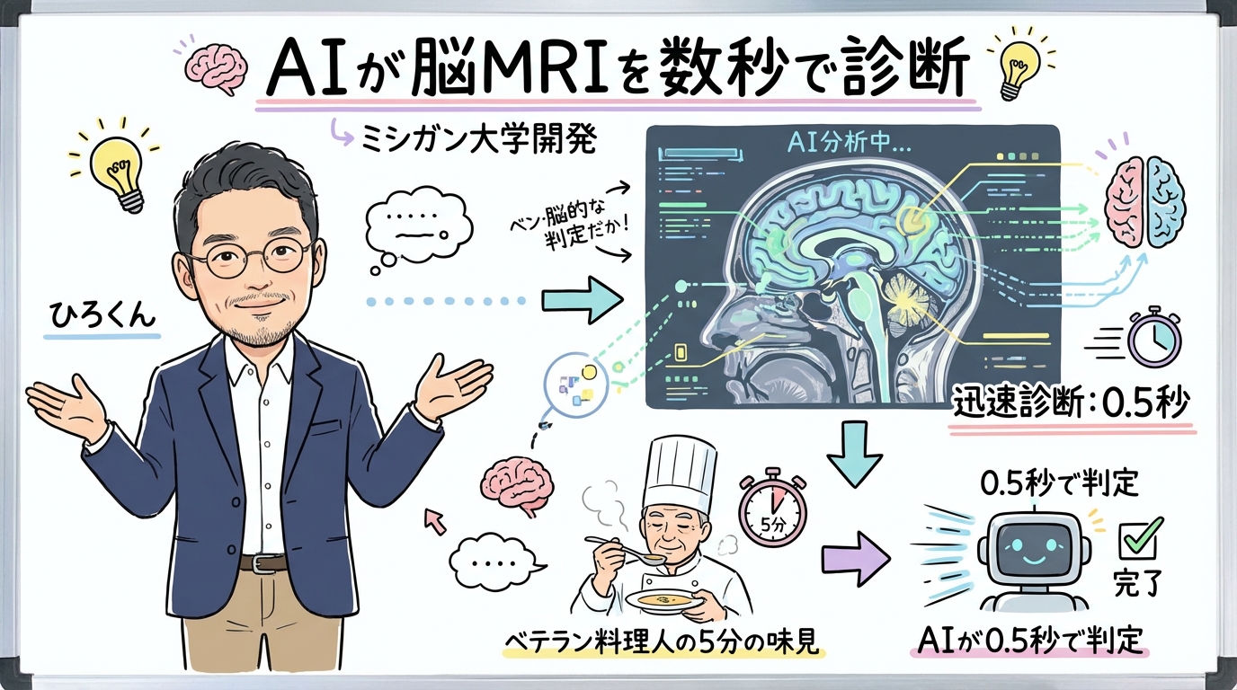 AIが脳MRIを数秒で診断 グラレコ