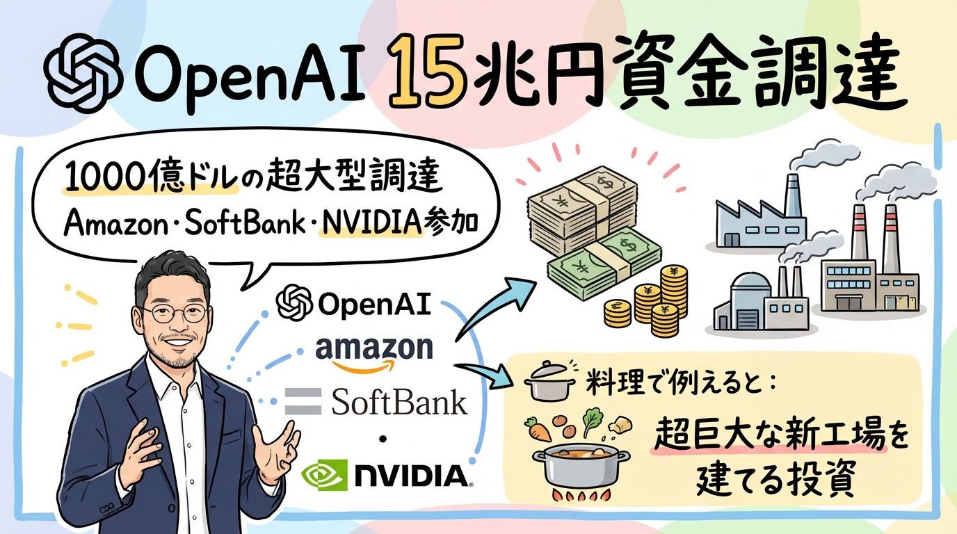 OpenAI 15兆円資金調達 グラレコ