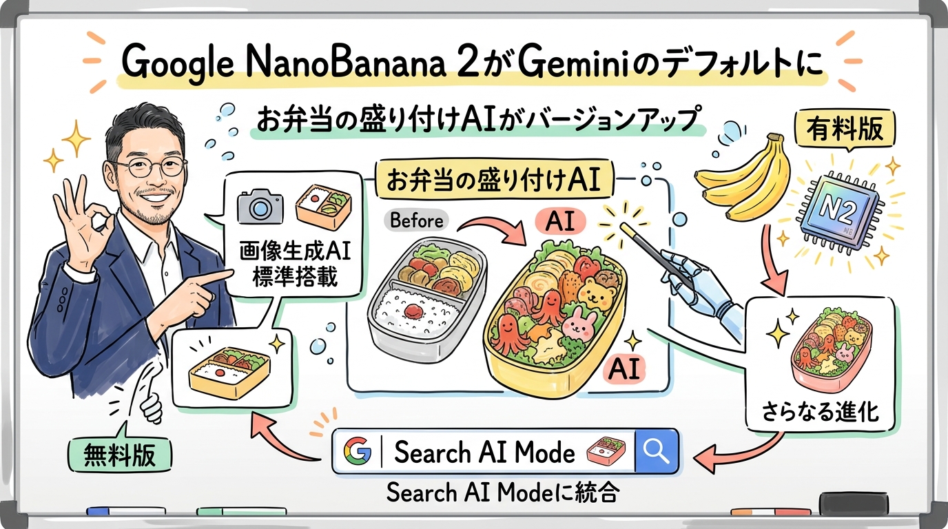 Google NanoBanana 2 Gemini 画像生成 グラレコ図解