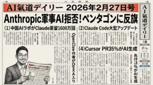 AI氣道デイリー2026年2月27日号 新聞風レイアウト