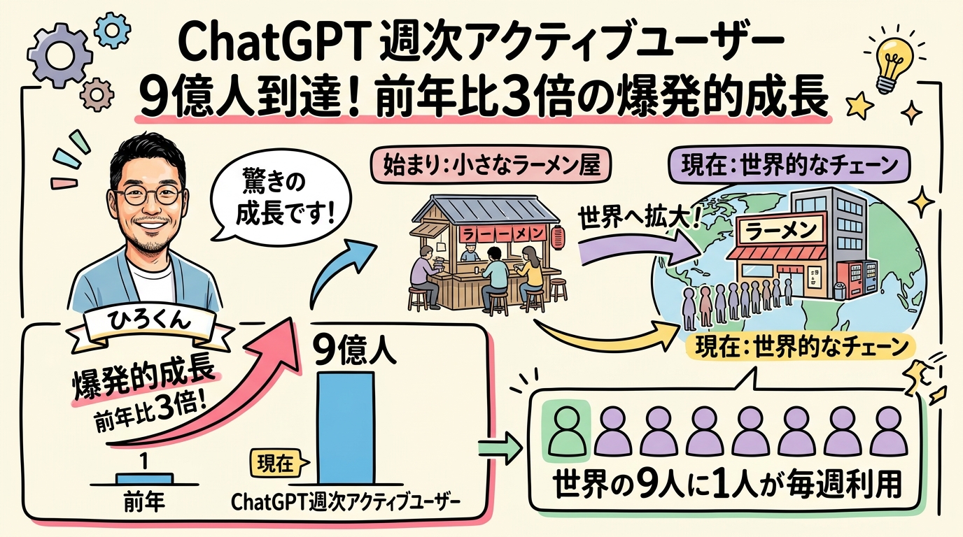 ChatGPT 9億人突破グラフ図解