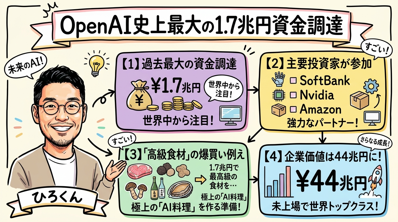 OpenAI 1.7兆円調達の図解