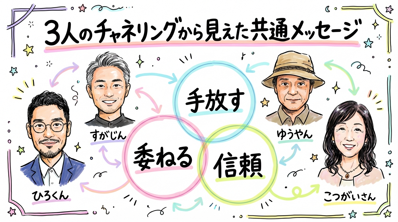 3人のチャネリングから見えた共通メッセージ グラレコ