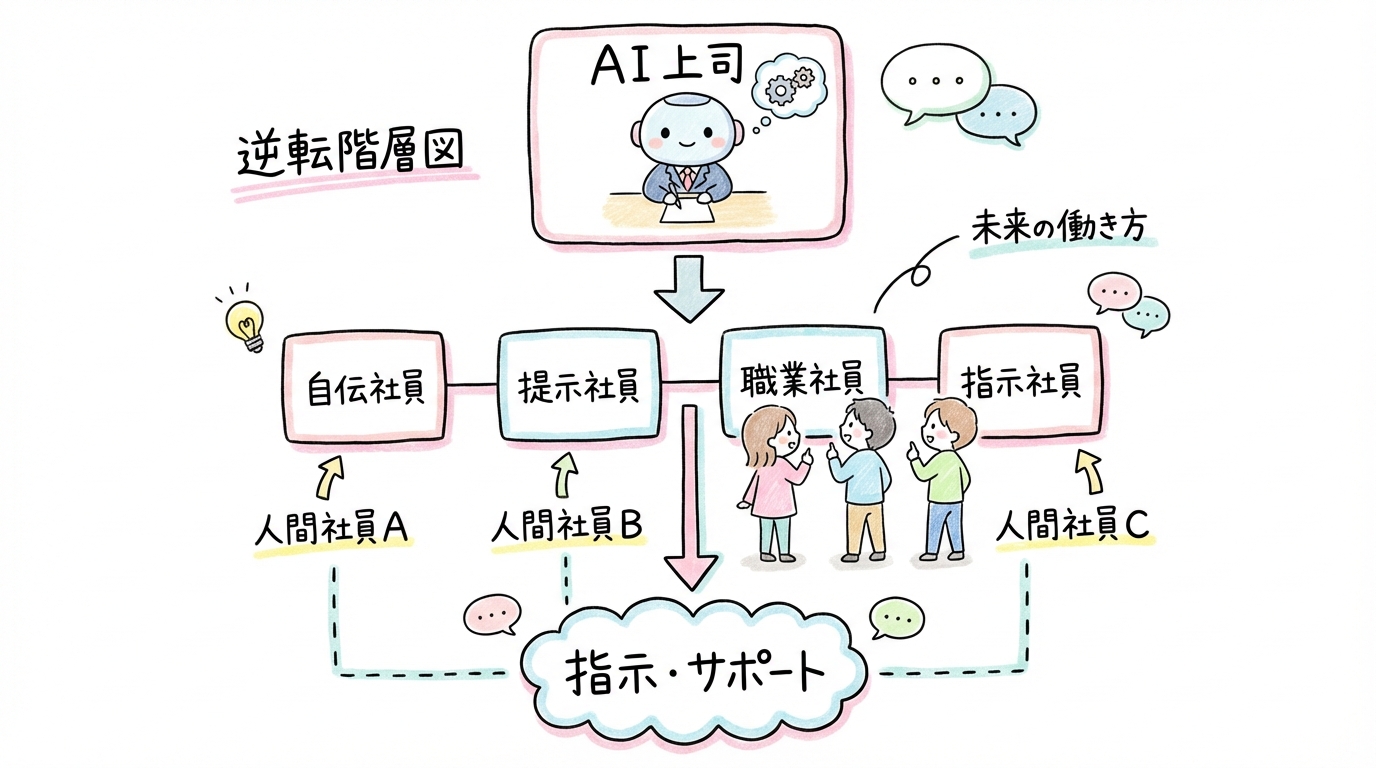 AIカンパニーを作ってAI社長に雇われる グラフィックレコーディング図解