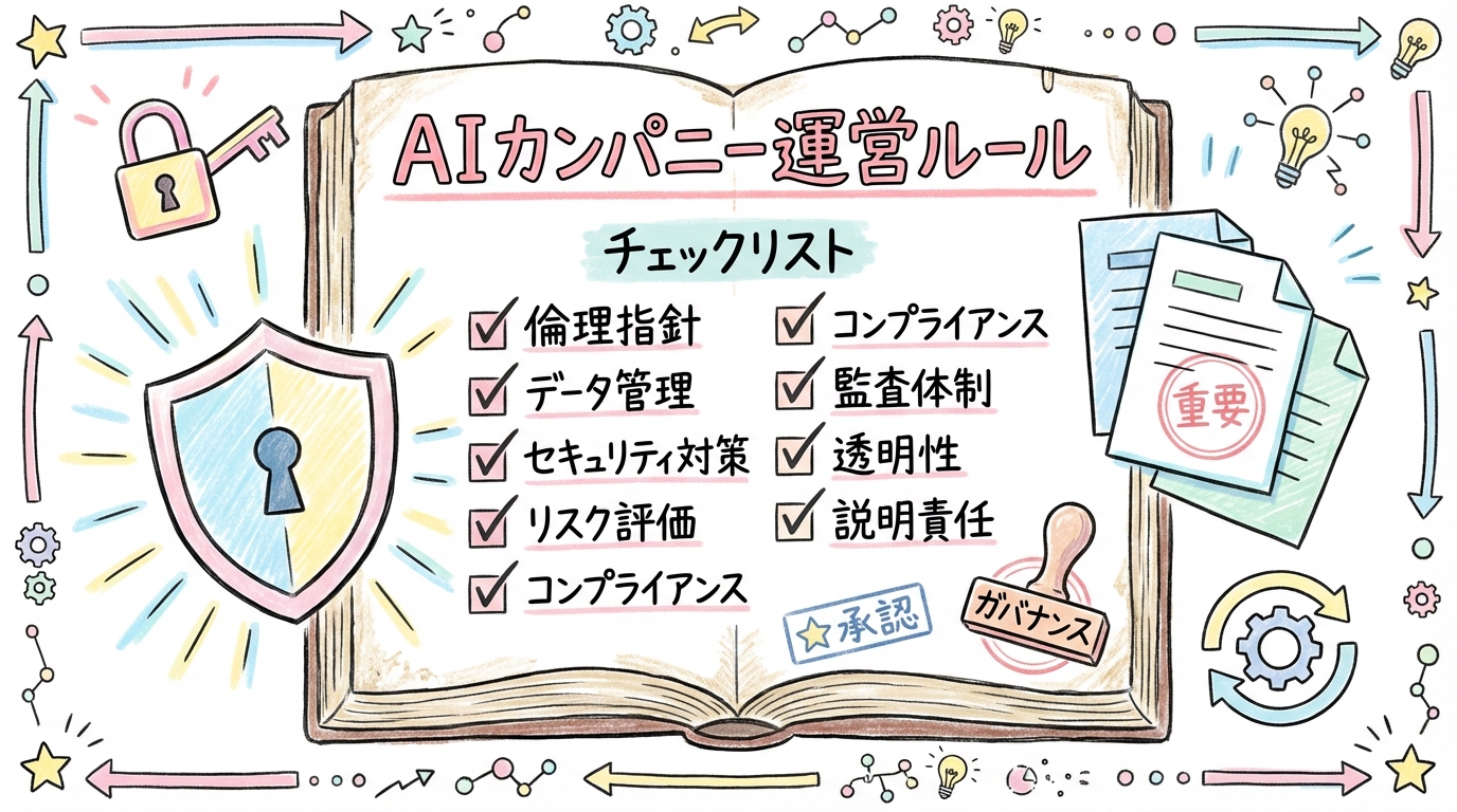 AIカンパニー運営の鉄則ルール グラフィックレコーディング図解