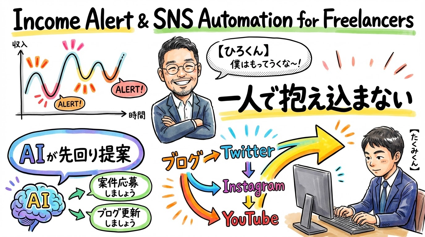 収入アラートとSNS自動化 グラレコ