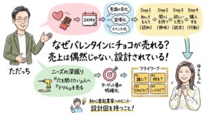 バレンタインにチョコが売れる理由 全体グラレコ