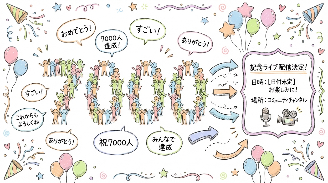 GPTs研究会7000人突破 グラフィックレコーディング