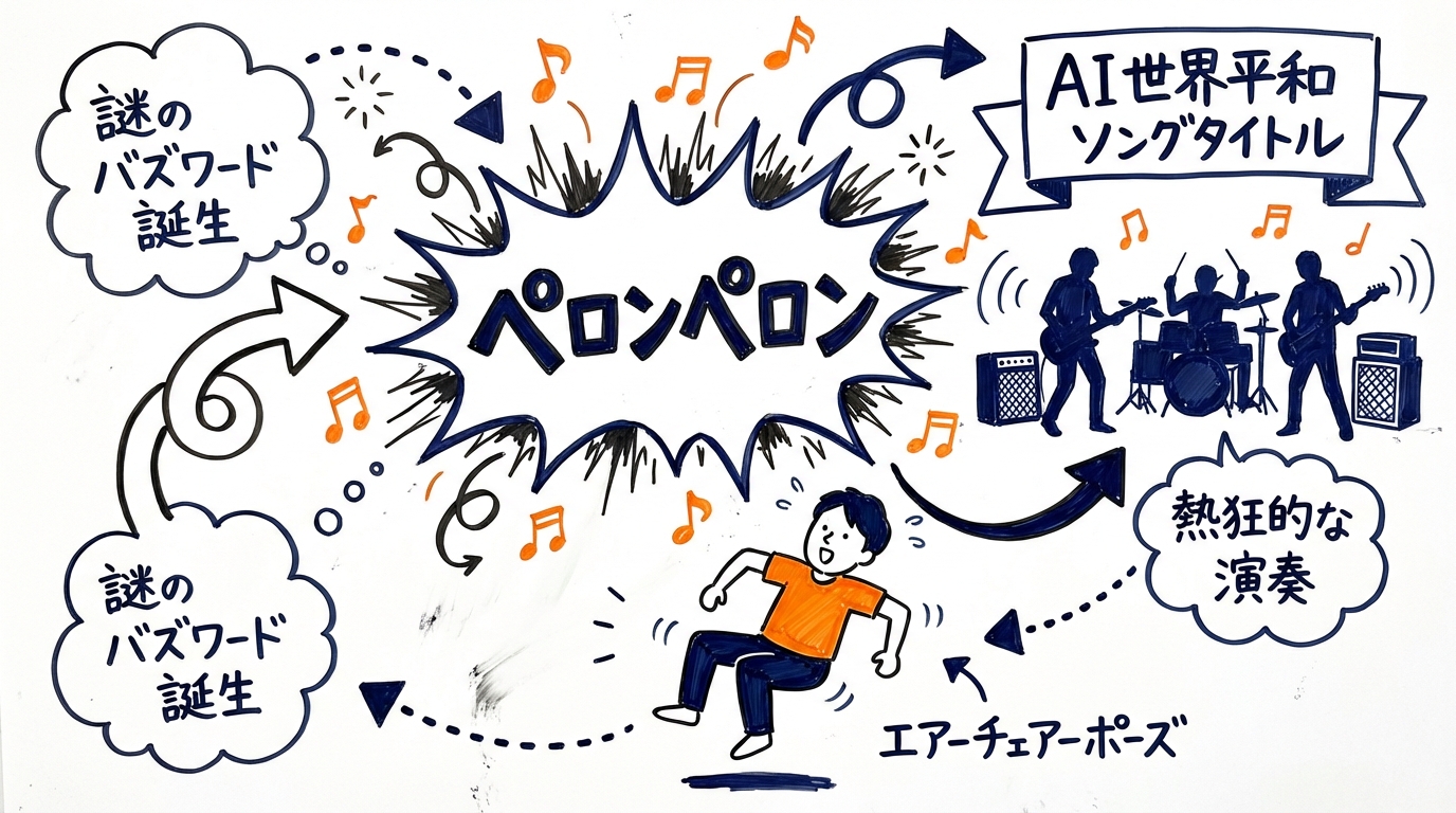 ペロンペロン楽曲の誕生秘話 グラレコ図解