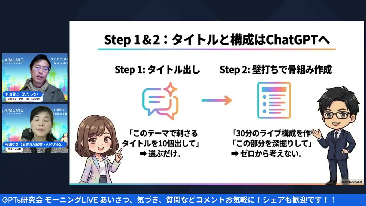 たった一人を思い浮かべて話す技術 - 動画キャプチャ