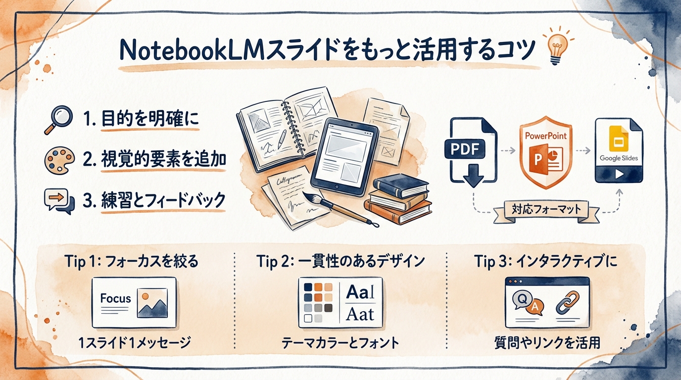 NotebookLMスライドをもっと活用するコツ グラレコ