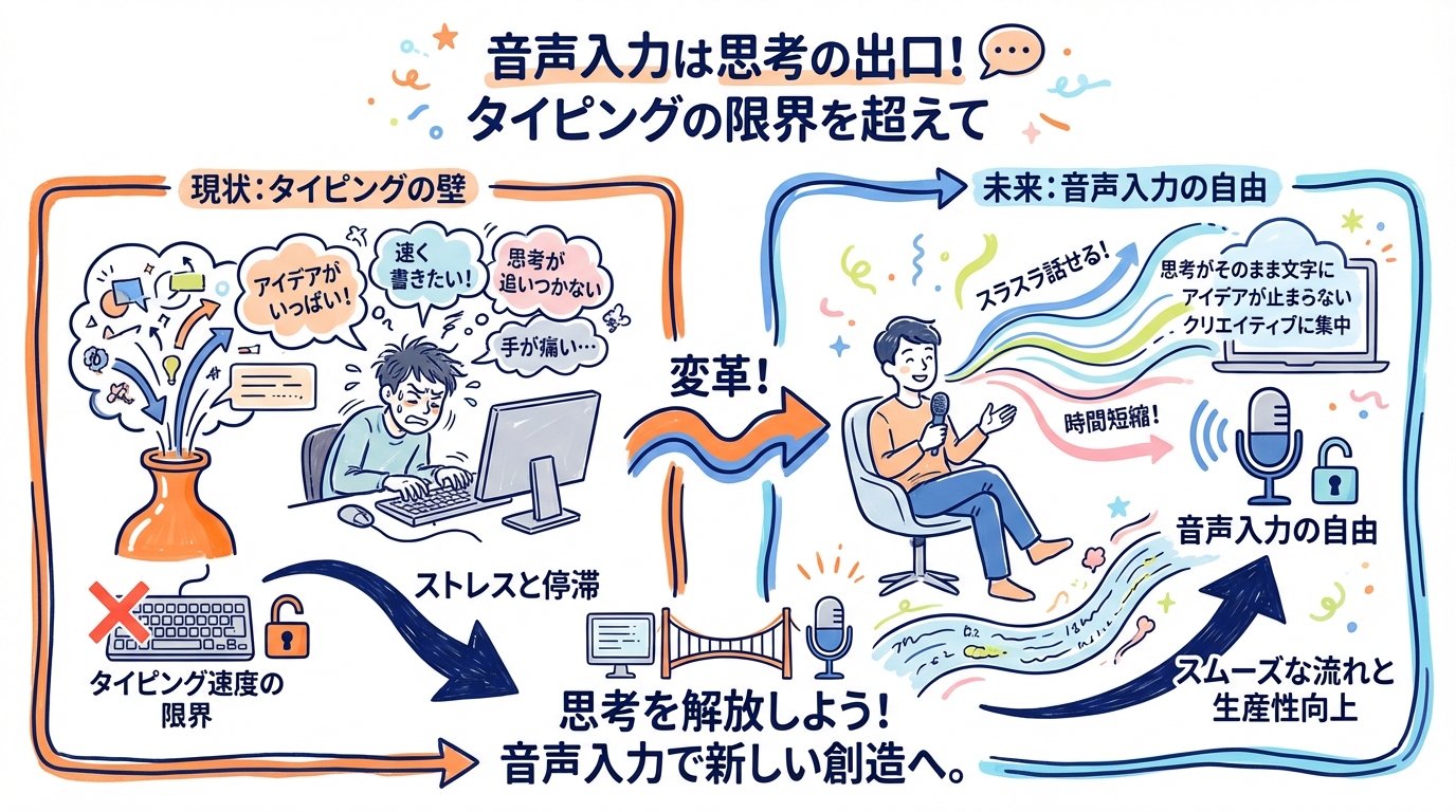 音声入力は思考の出口