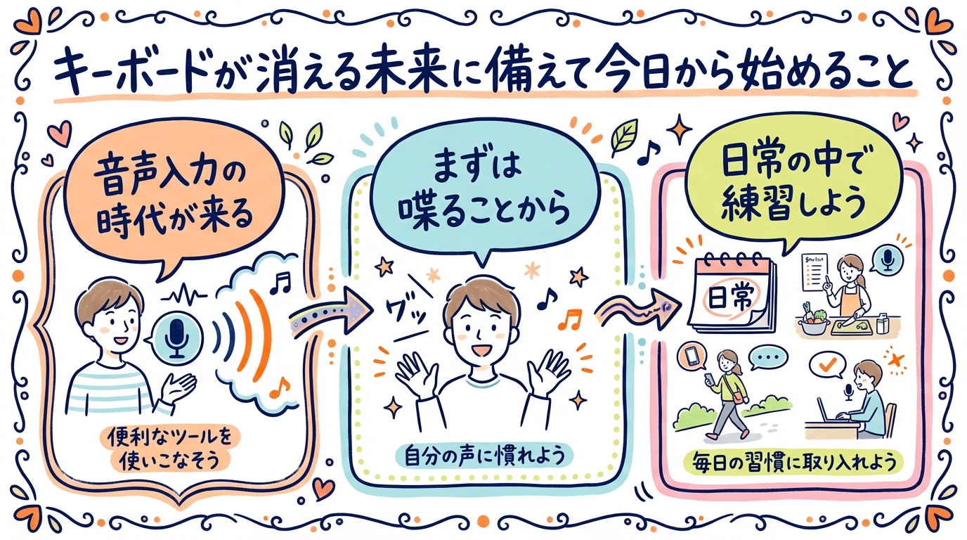 キーボードが消える未来に備えて