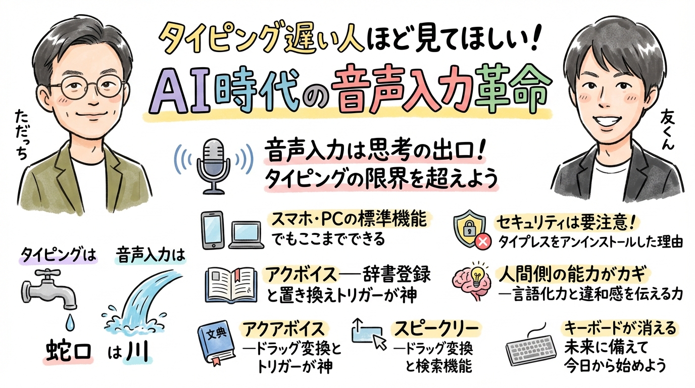AI時代の音声入力革命 全体グラレコ