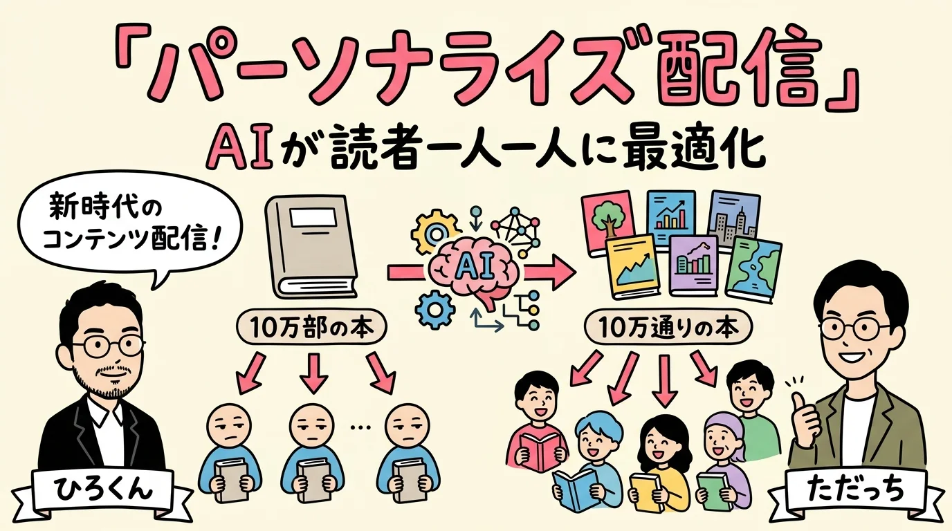 パーソナライズ配信 図解グラレコ