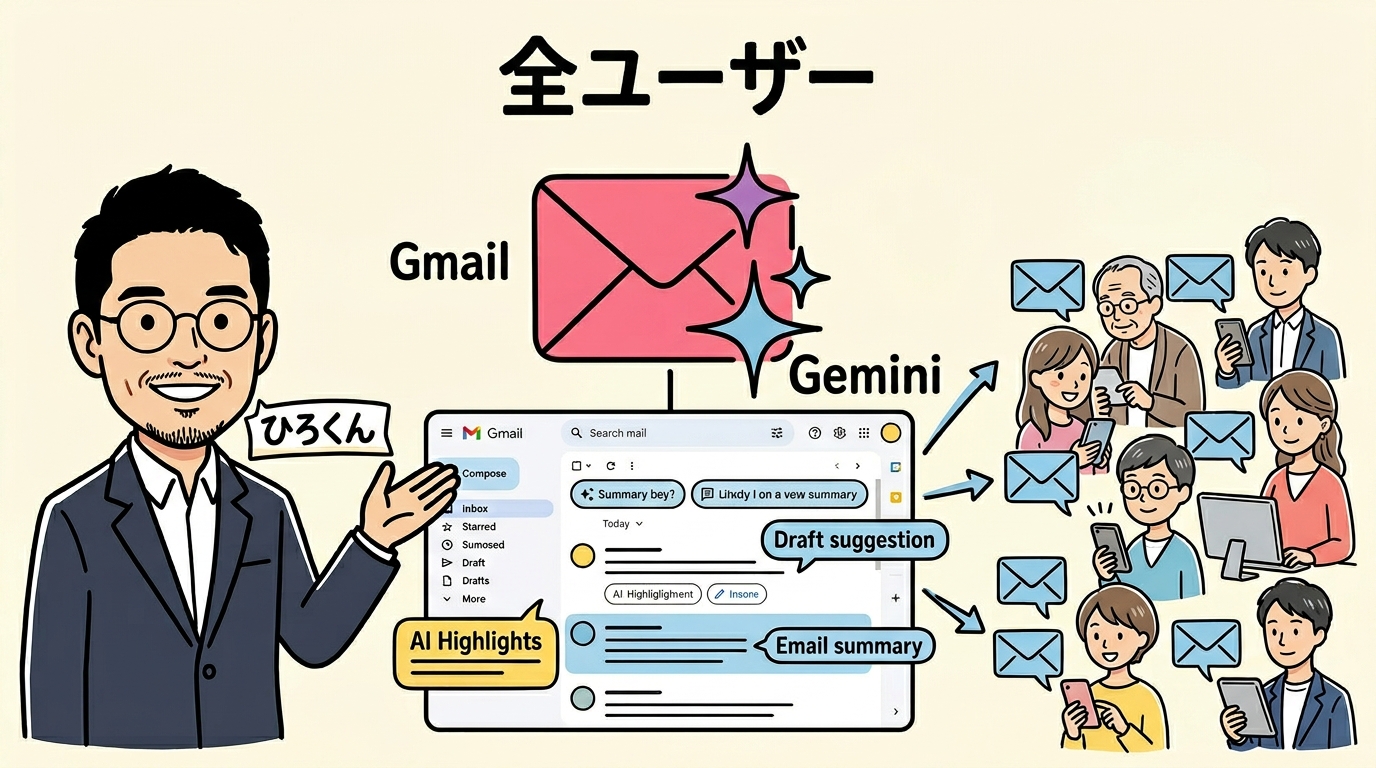 Gmail「Geminiの時代」突入