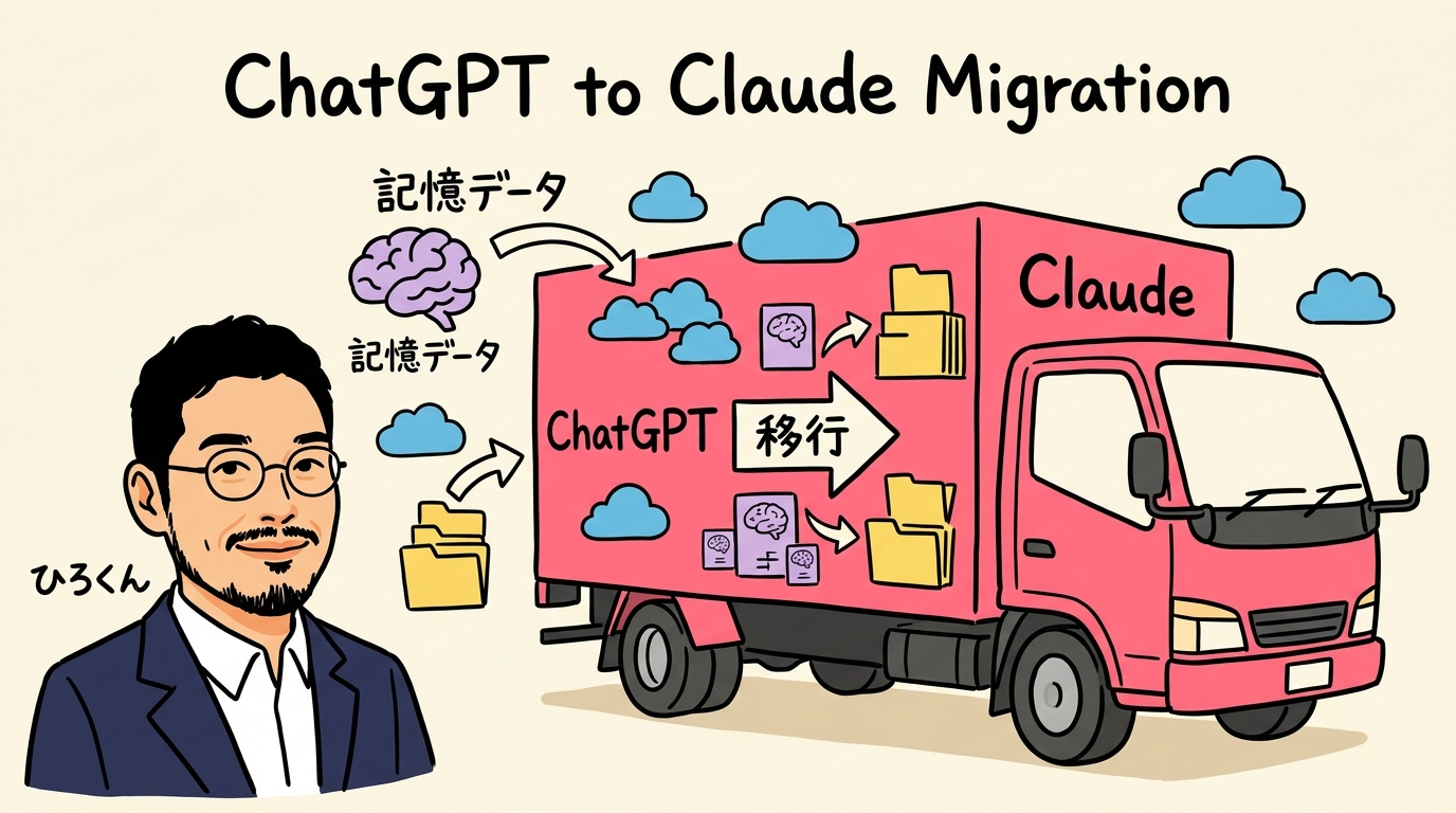 ChatGPTの記憶をClaudeに引っ越し