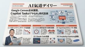 AI氣道デイリー 2026年3月5日号 新聞風メイン画像